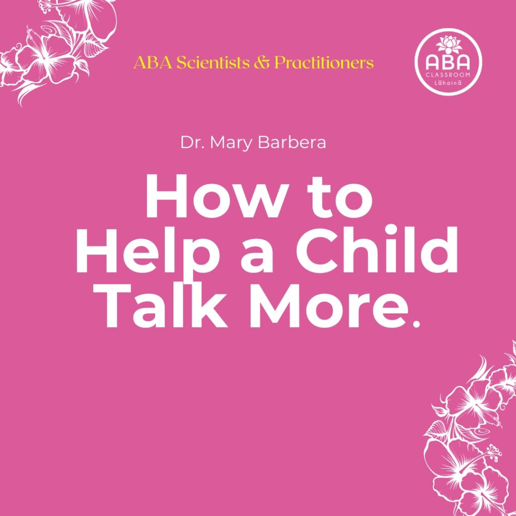 How to Help a Child Talk More